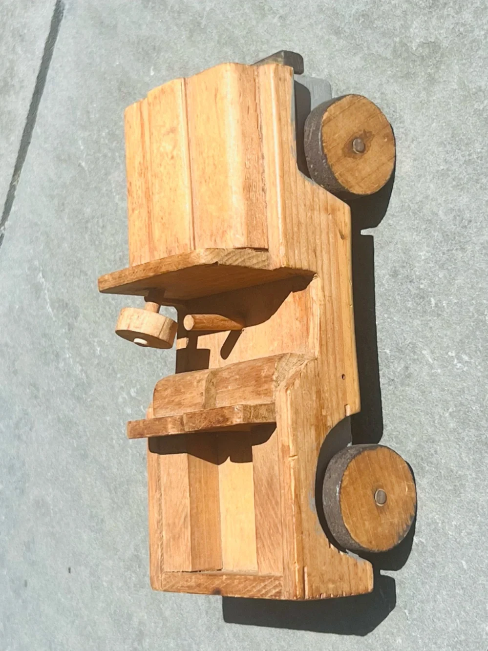 Wooden Jeep Toy Truck hand made